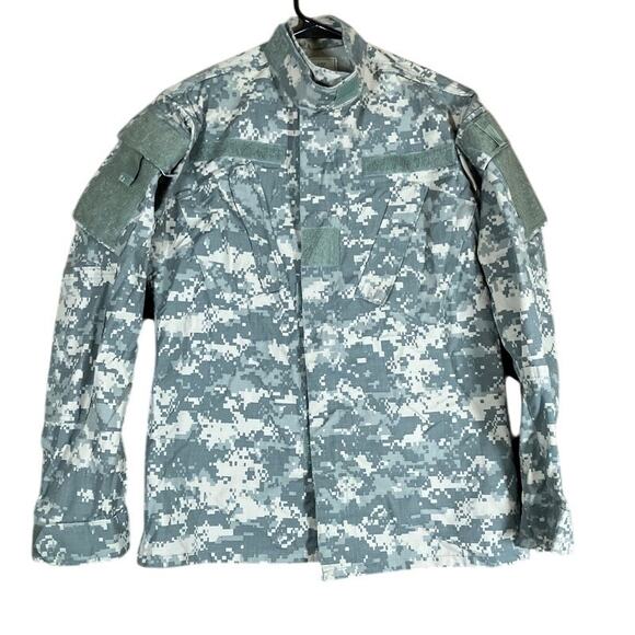 Military Army Combat Unisex Coat Green Camouflage Uniform Digicam XS Regular - Picture 1 of 13